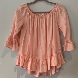 SOLD | Pink Free People Off Shoulder Top